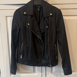 Like New Black Forever 21 PU Leather Jacket